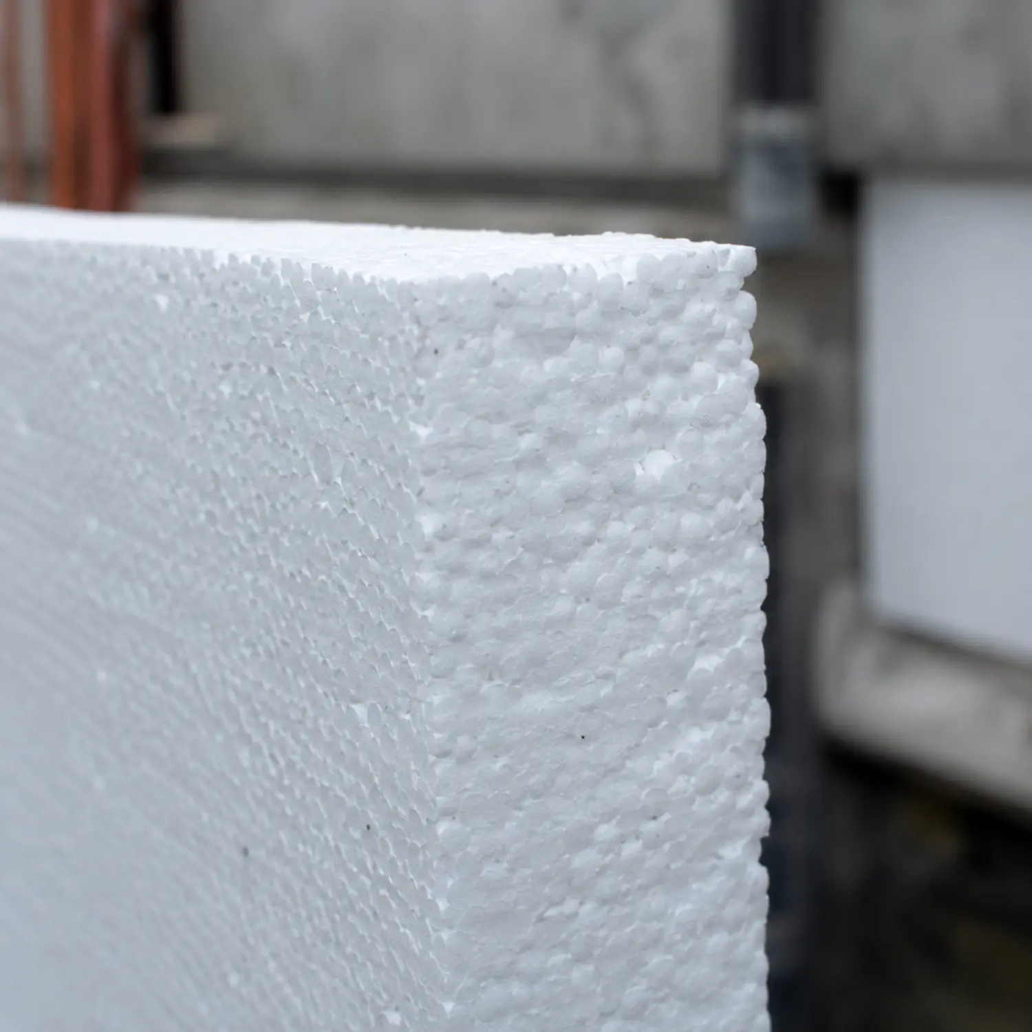 Rigid insulation board cut ready to fit