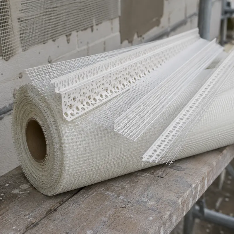 Bonded bead insulation material close up